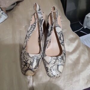 Dorothy Perkins Beige Snakeskin Heels